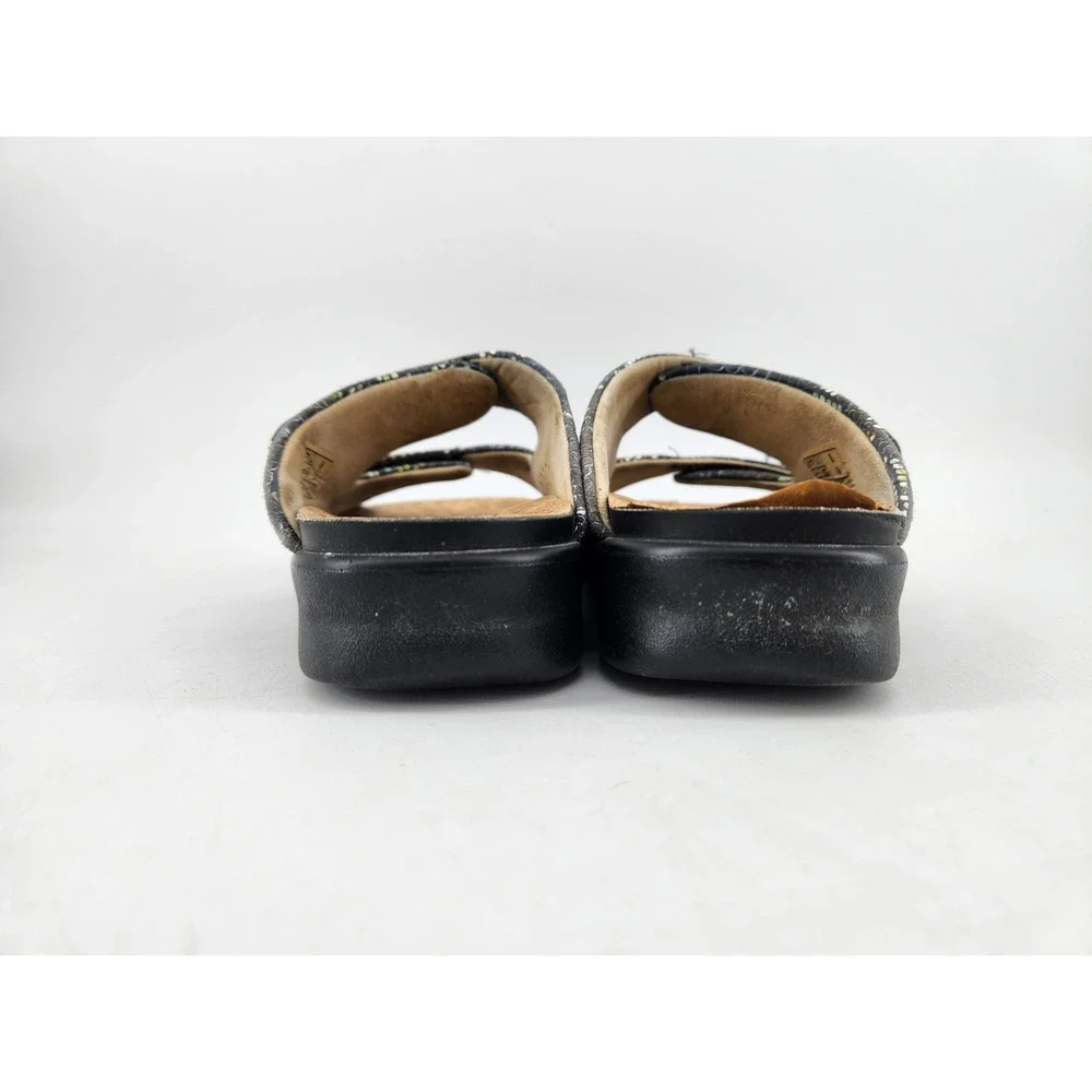 SAS Cozy Slide Sandals Womens 8 Multisnake Print Double Adjustable Strap Comfort